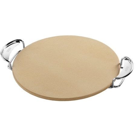 Weber Pizza Stone, 167 in L, 132 in W, Cordierite, Beige 8836
