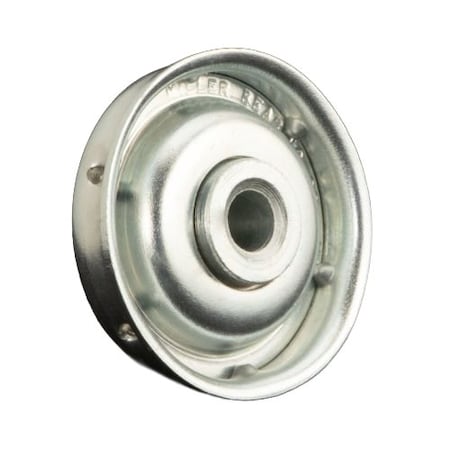 Miller Bearing Conveyor Bearing, Flanged Unground Non-Precision, Carbon Steel, 0.4375 in Bore Dia., Round Bore F-1722-5T-O