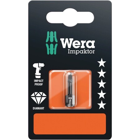 Wera 868/1 IMP DC SB Impaktor Square-Plus bits, # 3 x 25 mm 5073932001