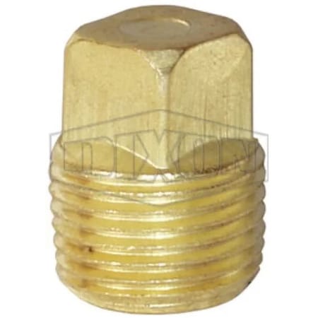 Dixon Square Head Plug, 1-1/2 in Nominal, MNPT End Style, 125 lb, Brass SHP150B