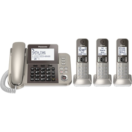 Panasonic Panasonic KX-TGF353N DECT 6.0 Cordless Phone - Champagne Gold - 1 x Phone Line - Speakerphone KX-TGF353N