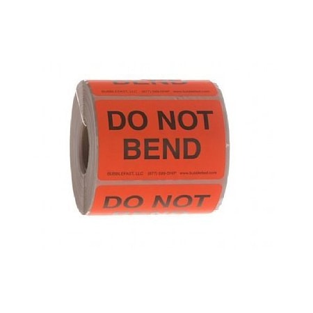 Bubblefast 500 3'' x 2'' Do Not Bend Labels 500 Do Not Bend