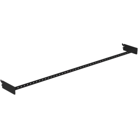 Lozier 4 Ft. W x 1'' H x 12'' D Black Crossbar LXBP412DIB.CHR