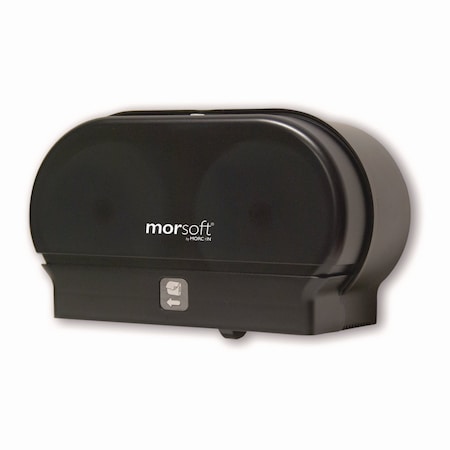 Morcon Morsoft Small Core Tissue Dispenser, 11.86 x 5.48 x 7.32, Black Translucent MOR M1005-8