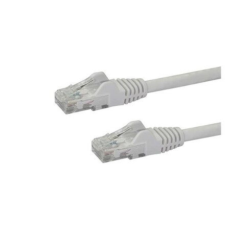 Ezgeneration 12 ft. Cat6 Ethernet Patch Cable with Snagless, White EZ330877