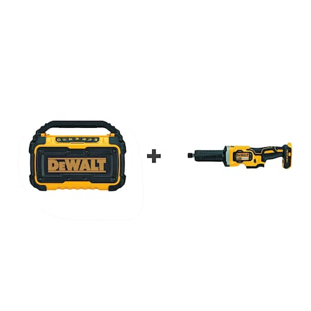 Dewalt Jobsite Bluetooth Speaker, 12.0Vw/Grinder DCR010/DCG426B