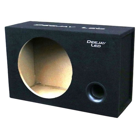 Deejay Led Single Heavy Duty Empty Ported Car Speaker Box for One 15-in Woofer 1X15ROUNDVENTED