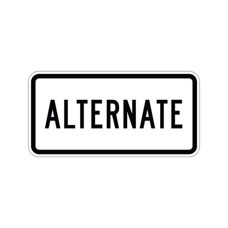 Sign Solutions Usa Traffic Sign, 24 in Width, Aluminum Sign, Horizontal Rectangle DUS10DWT2412M4-1