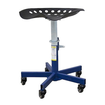 Sumner Round Stool, Height Range 15" to 20", Steel Green, Yellow 785800