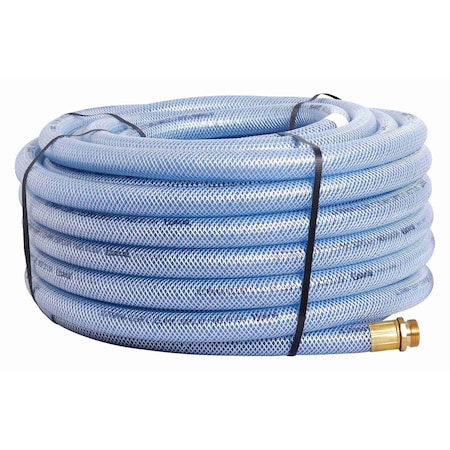 Underhill 1 in ID x 125 ft L Water Hose, Pliovic Tube, Clear H10-125C