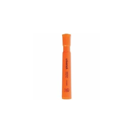 Universal Highlighter, Chisel Tip, Fluorescent Orange 12PK UNV08863
