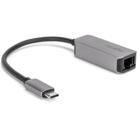 Rocstor USB-C TO GIGABIT NETWORK ADAPT GENET 10/100/1000 ADAPTER -ALUMINUM Y10A269-A1