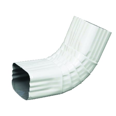 Amerimax Home Products Amerimax 2 in. H X 3 in. W X 17 in. L White Aluminum A Gutter Elbow 27064HP