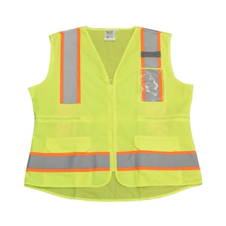 Cor-Brite Surveyors Vest, Ladies Lime Mesh VW273PXL