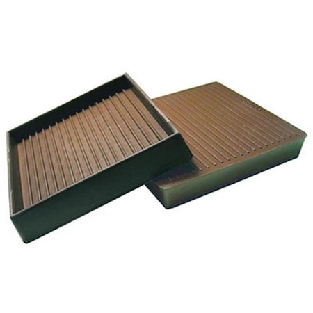 Richelieu 3 x 3 in. TruGuard Nonskid Square Rubber Cups, Brown, 2PK 235930