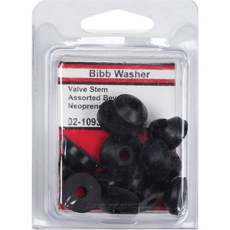 Westlake Pipe & Fittings Assorted Black Beveled Bibb Faucet Washer, 16 Ct. 02-1093