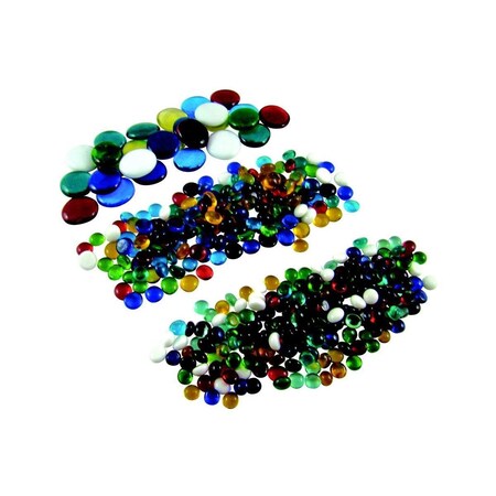 Inkinjection Glass Globs Set, Assorted Size, 3 lbs, Assorted Color IN960813