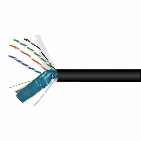 Monoprice Data Cable, 1000 ft. L, Black Jacket 18618