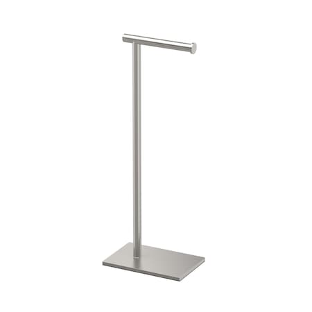 Gatco Freestanding Toilet Paper Holder, Satin Nickel 1435SN