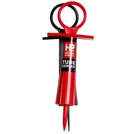 Handy Tube Sealer, PlasticPolypropylene, BlackRed 9302-CC