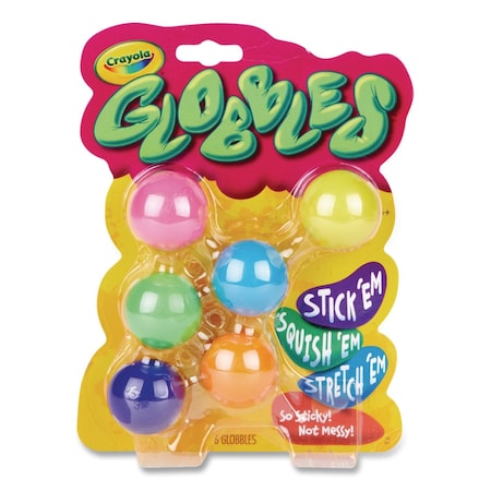 Crayola Globbles Squish Toys, Ages 4 and Up, Assorted Colors, 6PK 74-7294