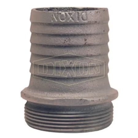 Dixon King Short Shank Suction Coupling, 1 in Nominal, Male NPSM End Style, Domestic S10