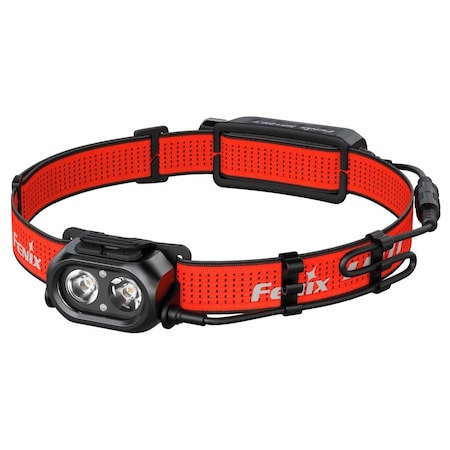 Fenix Lighting Headlamp, White/Neutral/Red LED, Lithium Ion, 1300lm, Black HP12R-T Red