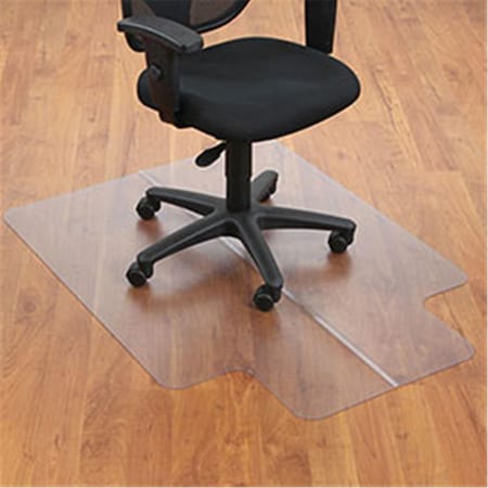Aleco Office Chair Mat for Hard Floor Straight Edge, 36 x 48 in. with 20 x 10 in. Lip 130225