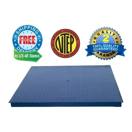 Prime Systems Floor Scale 48x48 NTEP Legal for trade 2,500 lb Indicator LED, 4'x4' CS-2010-4X4-2500-NTEP