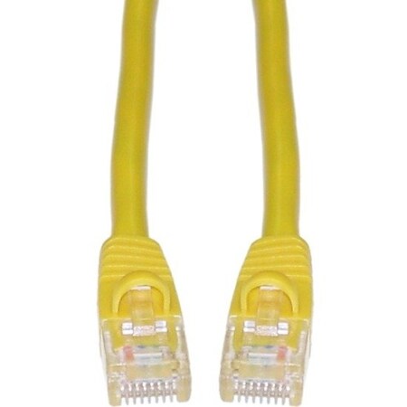 Cable Wholesale Cat6 Yellow Copper Ethernet Patch Cable, Snagless/Molded Boot, POE Compliant, 6 foot 10X8-08106
