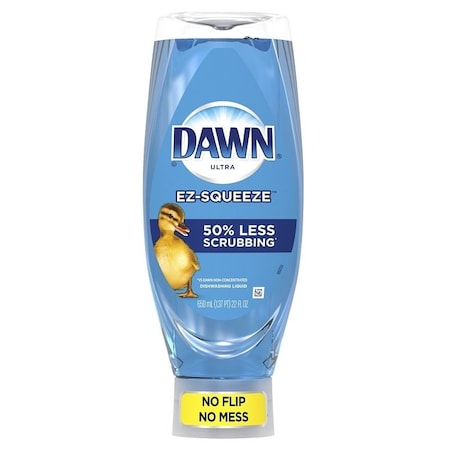 Dawn Ultra EZ-Squeeze Dish Soap, 22 fl-oz, Bottle, Liquid, Original, Blue 00208