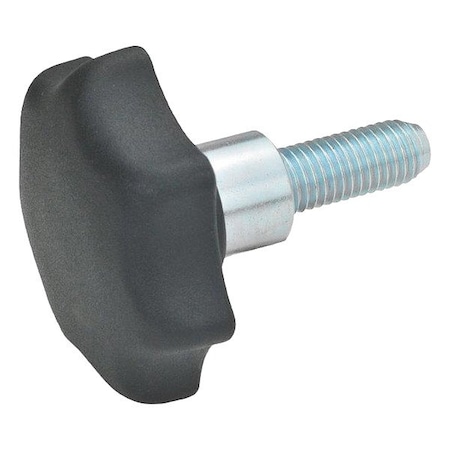 J.W. Winco Plastic Hand Knob with Stainless Hub 6336.5-TE-50-M10-45