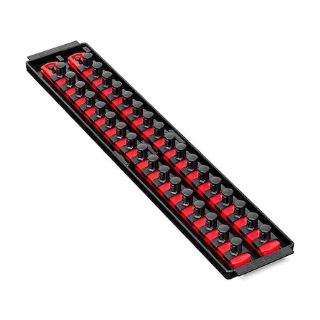 Ernst Manufacturing SocketTray, Red, Plastic, 195/8in, 1PK 8454