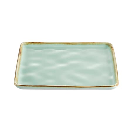Cac Foodservice CAC China Square Plate Light Green 8 1/4 in Box of 24, 24PK PMS-SQ8-G