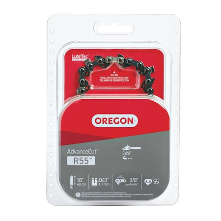 Oregon Micro Lite Chain, 16", 55 Drive Links R55