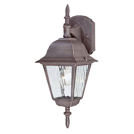Brightbomb 67851 6 in. Rust Single Light Outdoor Lantern BR699531