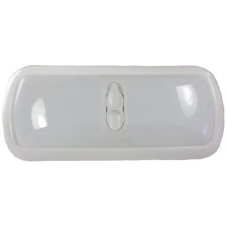 Auto Usa Double LED Euro Light with White Lens, Bright White AU353640