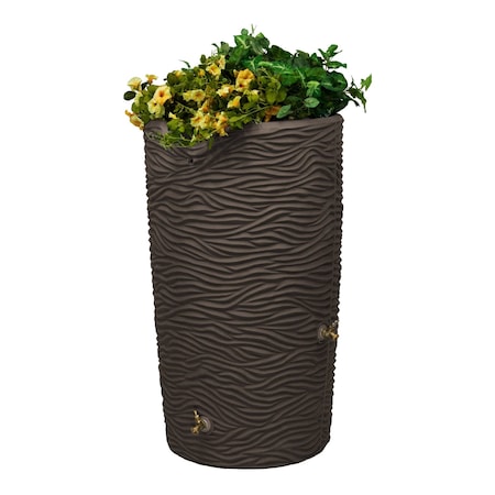 Good Ideas Impressions Palm 65 Gallon Rain Saver - Oak IMP-L65-OAK