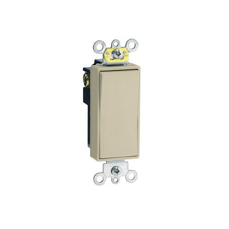 Leviton Decora Plus Rocker 4-Way AC Quiet Switch, 20 Amp, 120/277 Volt, Ivory 5624-2I