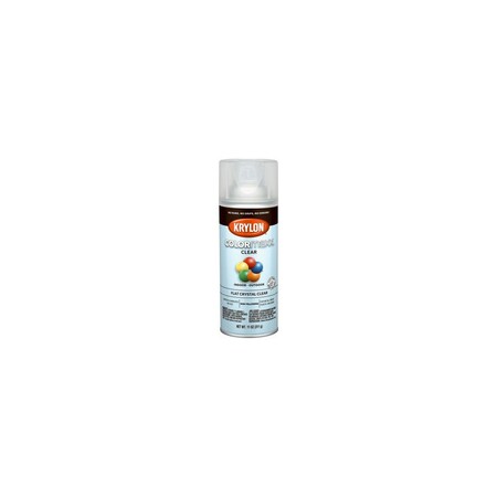 Krylon COLORmaxx Spray Paint, Flat, Clear, 11 oz, Aerosol Can 5547
