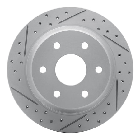 Dynamic Friction Co DFC Geoperformance Rotor - Drilled and Slotted 830-48041L