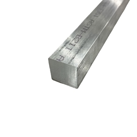 Online Metal Supply 1/4 in x 1/4 in x 18 in, 2024-T4 Aluminum Square Bar 2024SQBT0.25W0.25L18.1