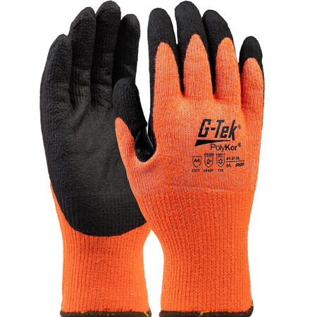 G-Tek Seamless Knit Single-Layer PolyKor / Acrylic Blended Glove w/Foam Nitrile Coated Grip on Palm, 12PK 41-8156/M