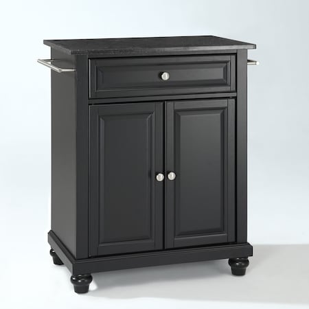 Crosley Cambridge Granite Top Portable Kitchen Island/Cart KF30024DBK