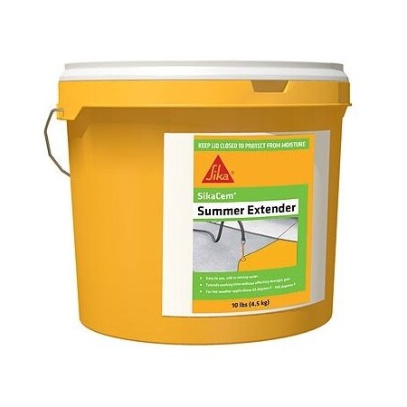 Sika SikaQuick Summer Extender Additive For Rapid Hardening, Cementitious Repair Mortars, 10lb Pail 597459