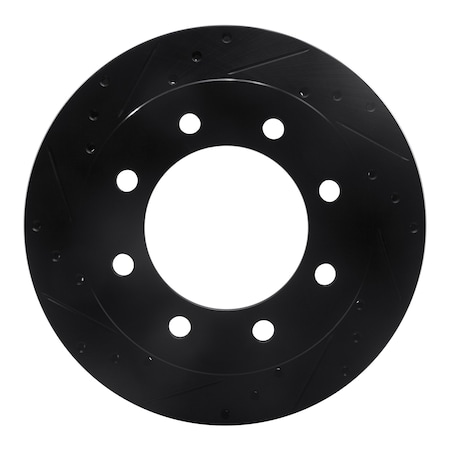 Dynamic Friction Co DFC Brake Rotor - Drilled and Slotted - Black 633-48040L