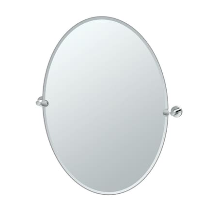 Gatco Glam 32" Frameless Oval Mirror, Chrome 4639LG