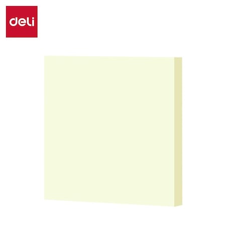 Deli Self-Stick Notes 3x3, Canary Yellow, 100 Sheets, 18PK EA918