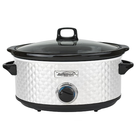 Brentwood Industries Select 7 Quart Slow Cooker in White SC-157W