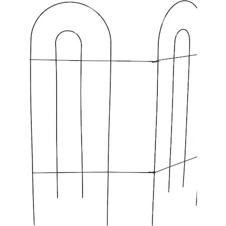 Best Garden 10 Ft. Powder-Coated Green Wire Folding Fence 742007